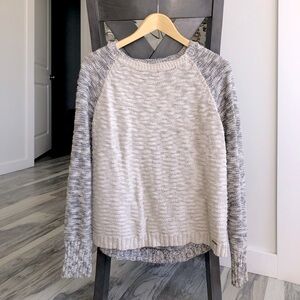 Ripcurl cream + grey beach crew